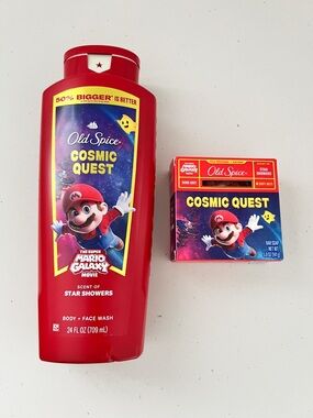 NWT: Mario Galaxy/Mario/ Body Wash & soap bundle in Star Showers